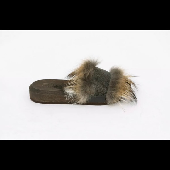 Brunello Cucinelli Fur Slides size 37 (7) - Picture 6 of 8